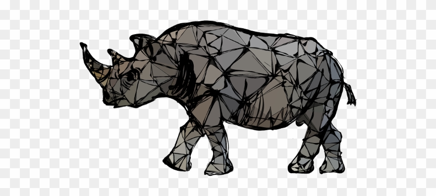 Black Rhinoceros Clipart