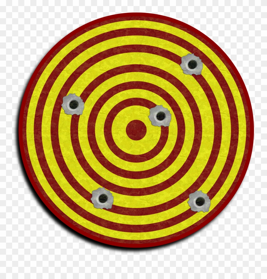 1921 X 1921 1 - Bullseye For Steel Targets Clipart