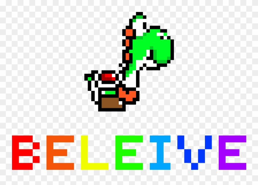 Believe - Yoshi Pixel Clipart