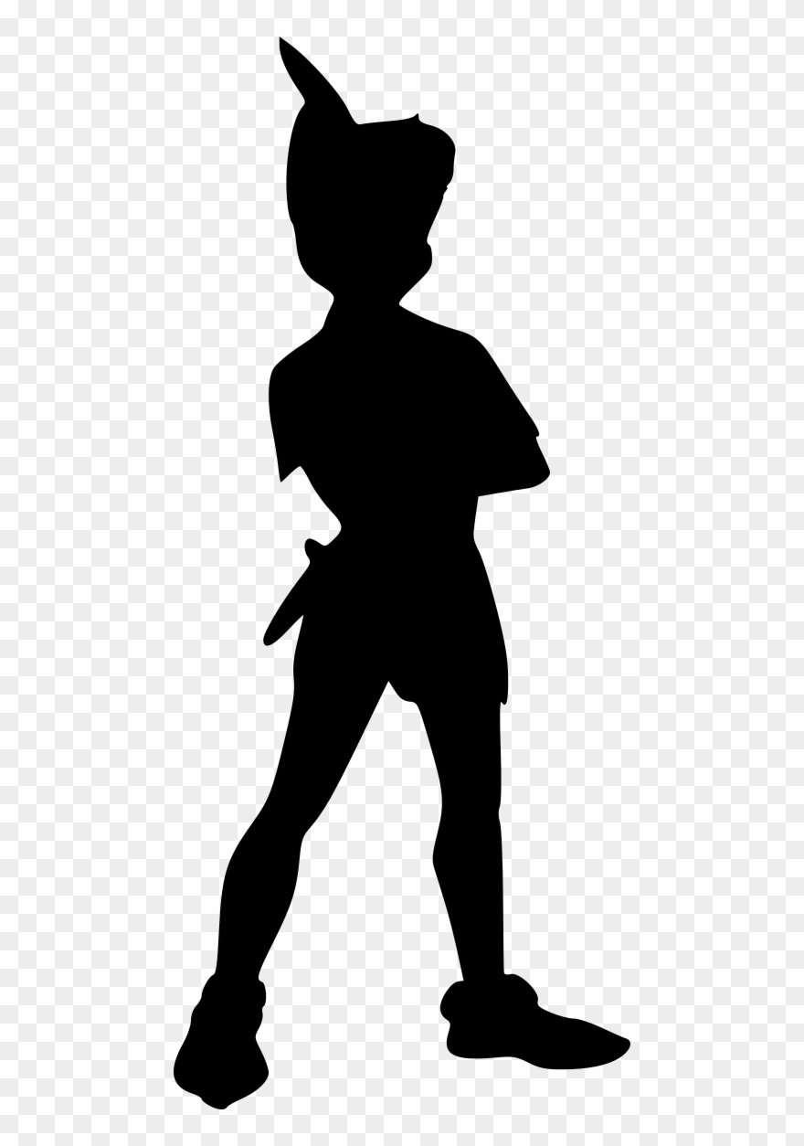 Movies, Personal Use, Peter Pan Standing, - Sombra De Peter Pan Clipart