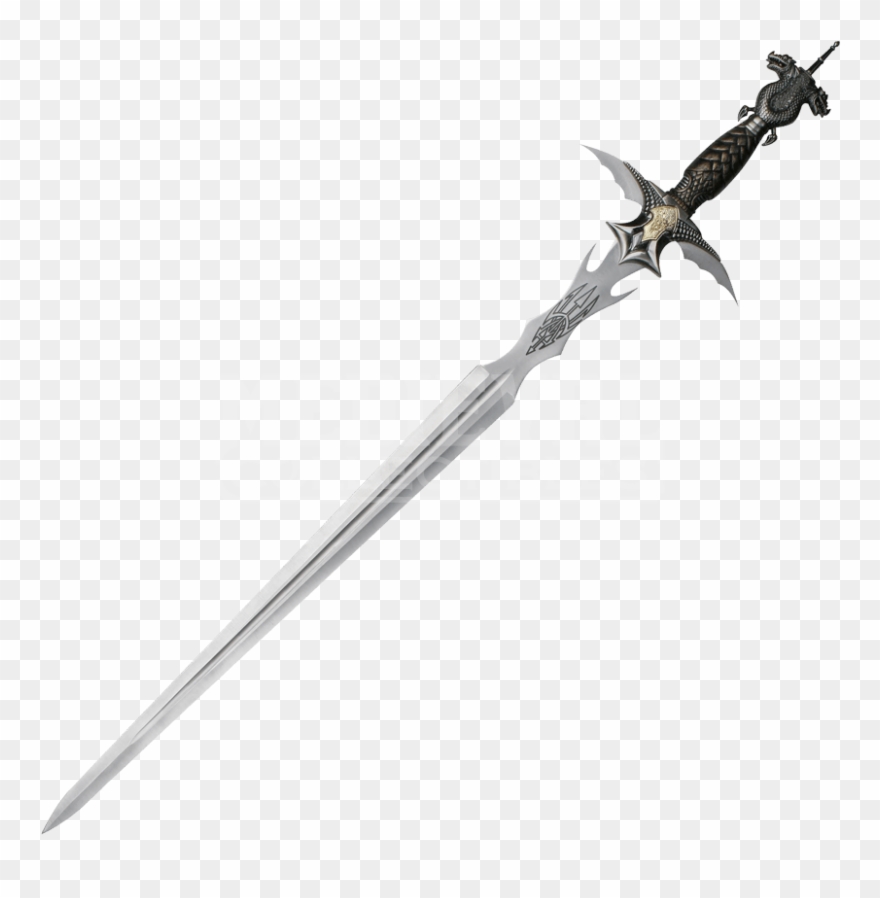 Carries Two On His Back, He Won Them In A Bet When - Two Handed Great Sword Clipart