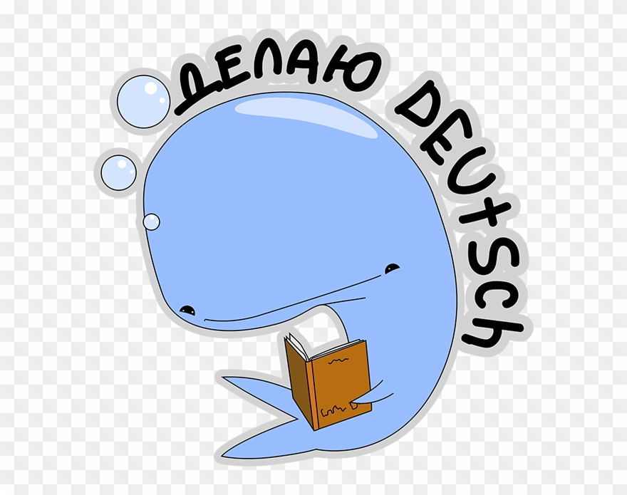 Blue Melancholy Whale Platon Messages Sticker-4 Clipart