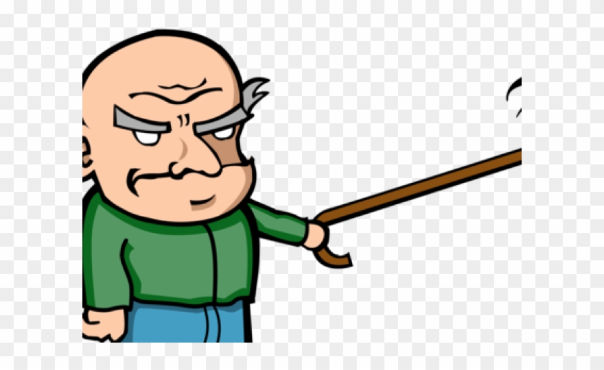 Angry Old Man Cartoon Clipart