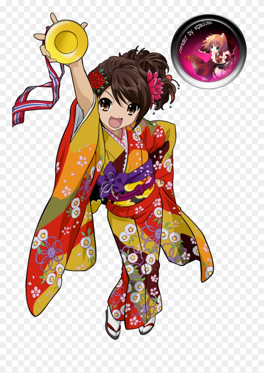 Renders Suzumiya Haruhi - Haruhi Suzumiya Kimono Png Clipart