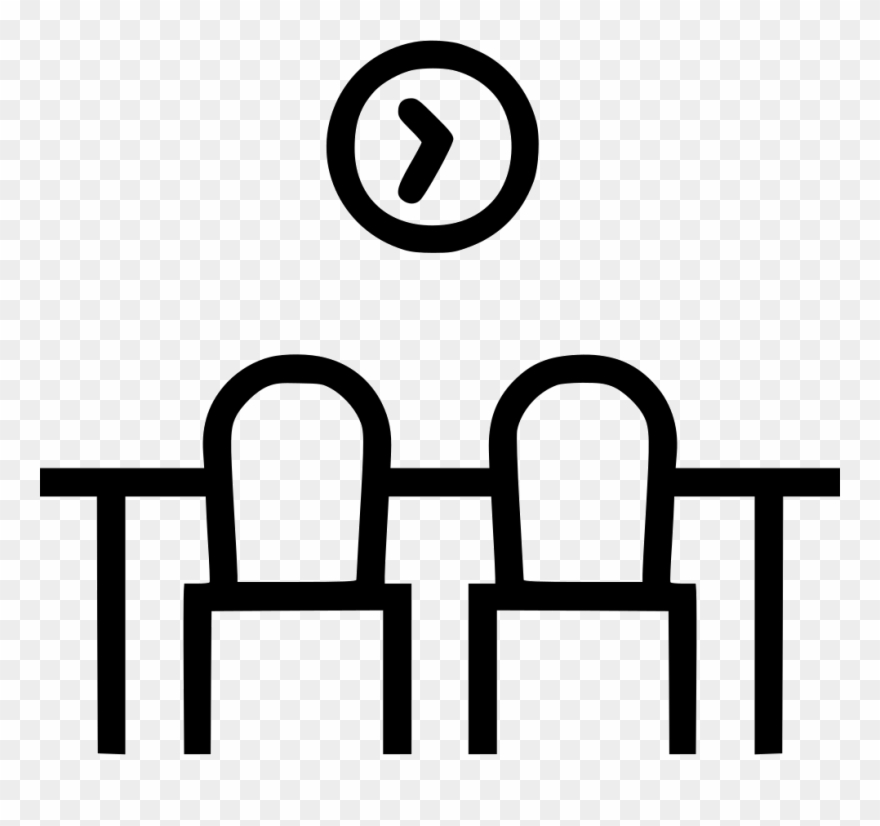 Table Clock Chair Dinner Furniture Home Comments - Scalable Vector Graphics Clipart