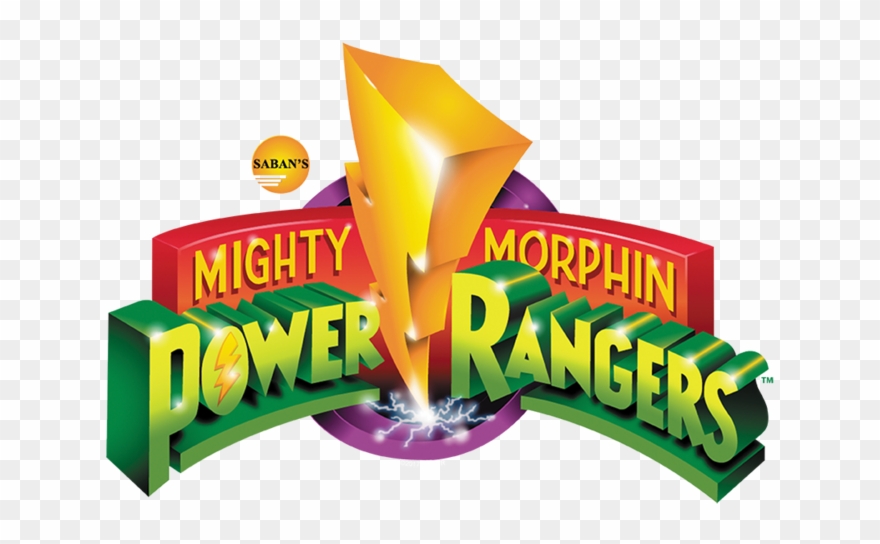 Power Rangers Mmpr Logo Men's Regular Fit T-shirt - Mighty Morphin Power Rangers Clipart
