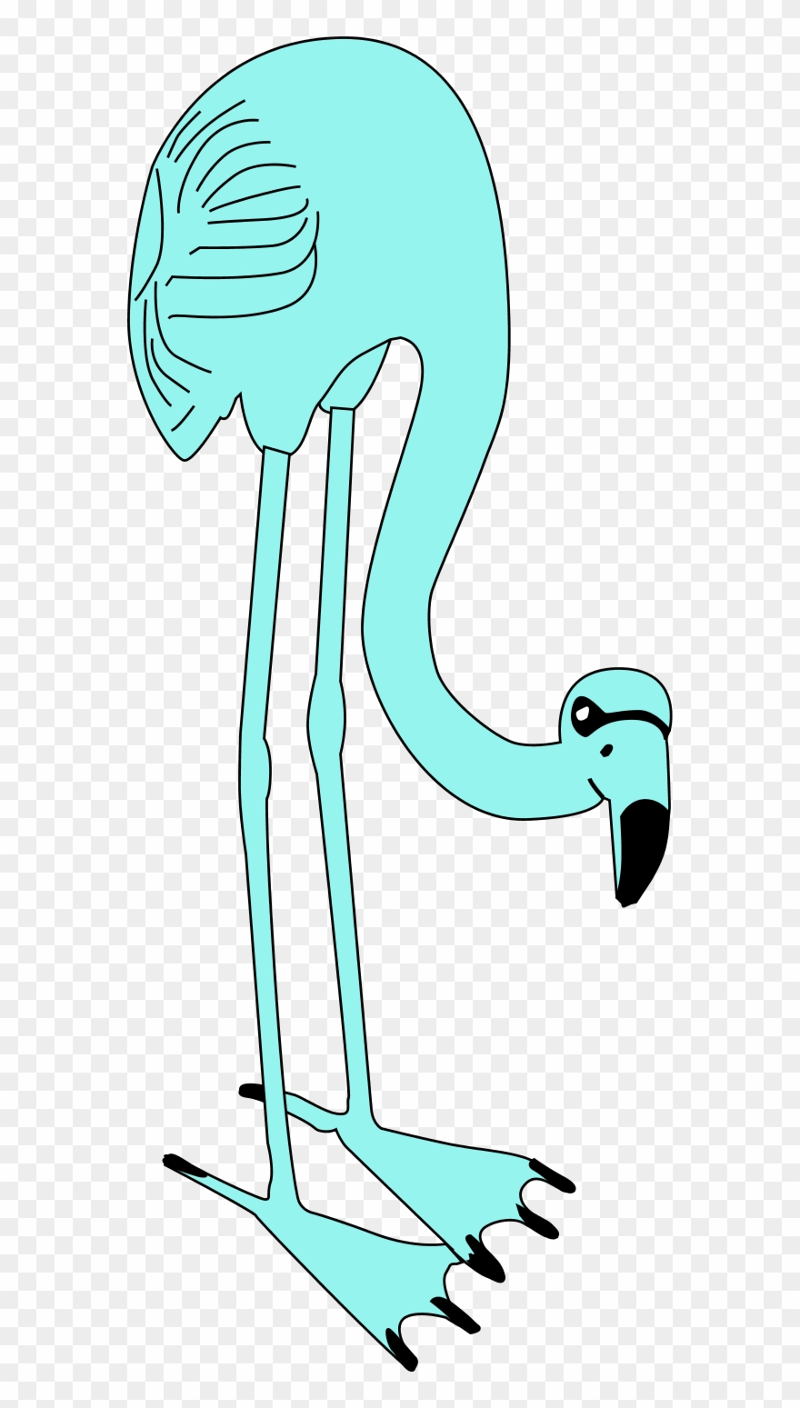 Flamingo Cartoon Vector Clipart - Flamino - Png Download