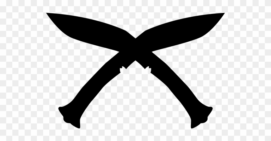 Kukri Rubber Stamp Clipart