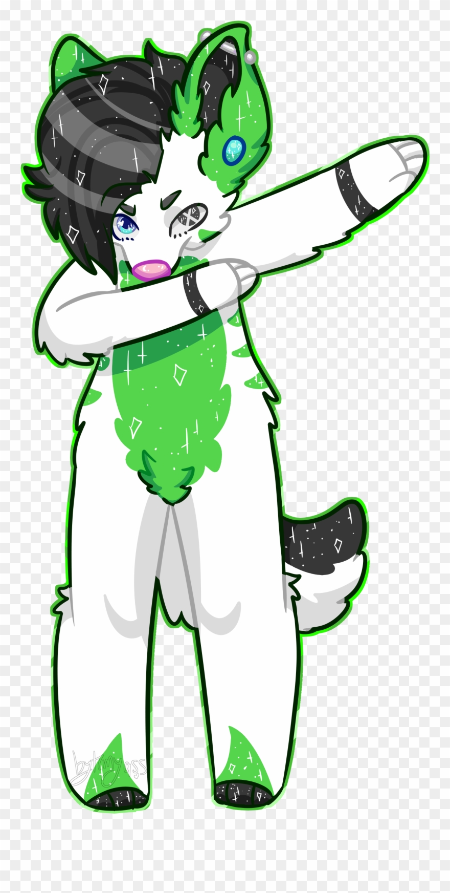 Forest Dabbing - Cartoon Clipart