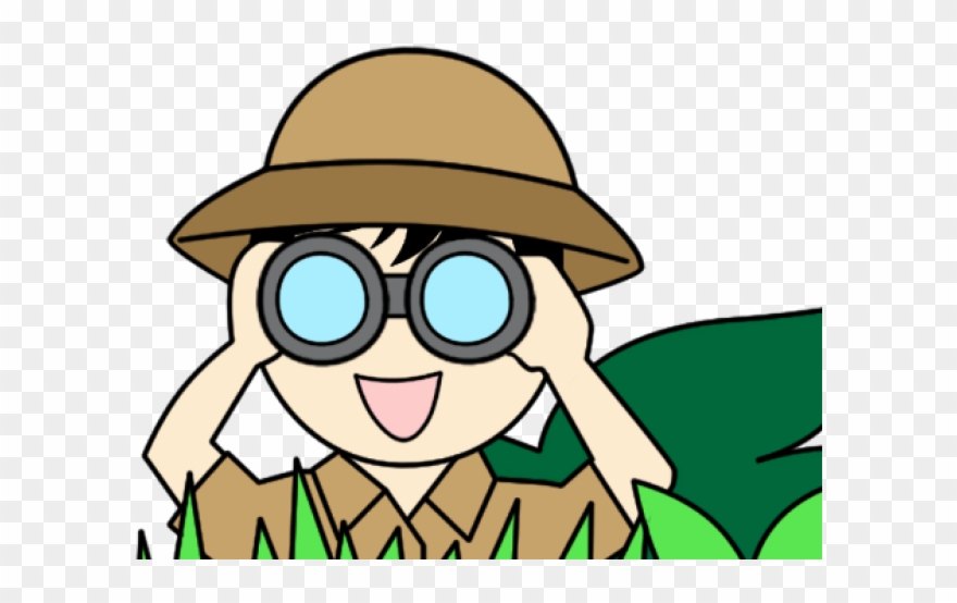 Kid With Binoculars Clipart - Png Download