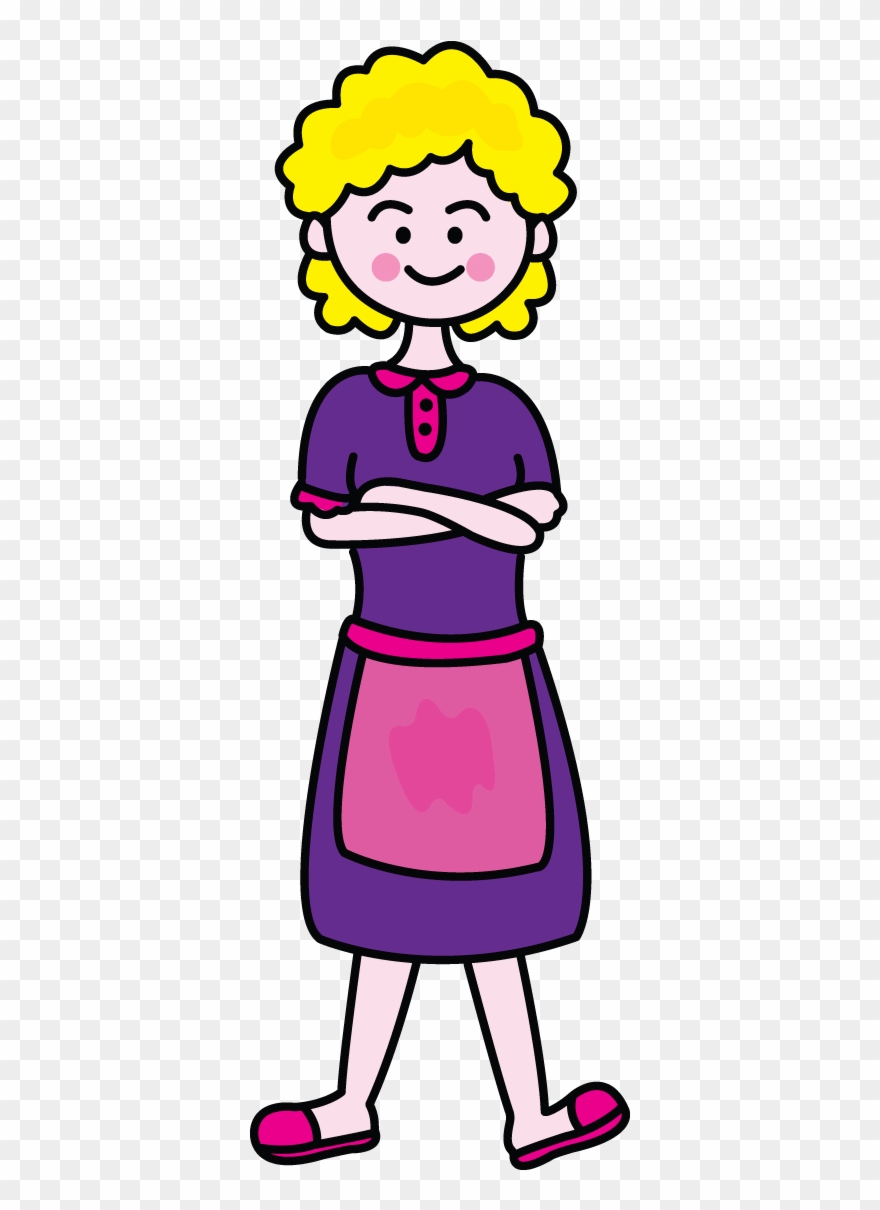 A Character Of Mother - Easy Drawing Of A Mother Clipart