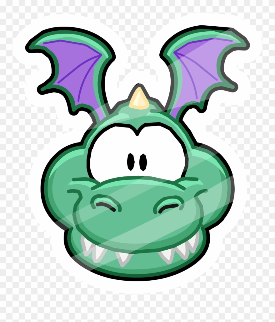 Medieval Monster Pin - Club Penguin Dragon Pin Clipart