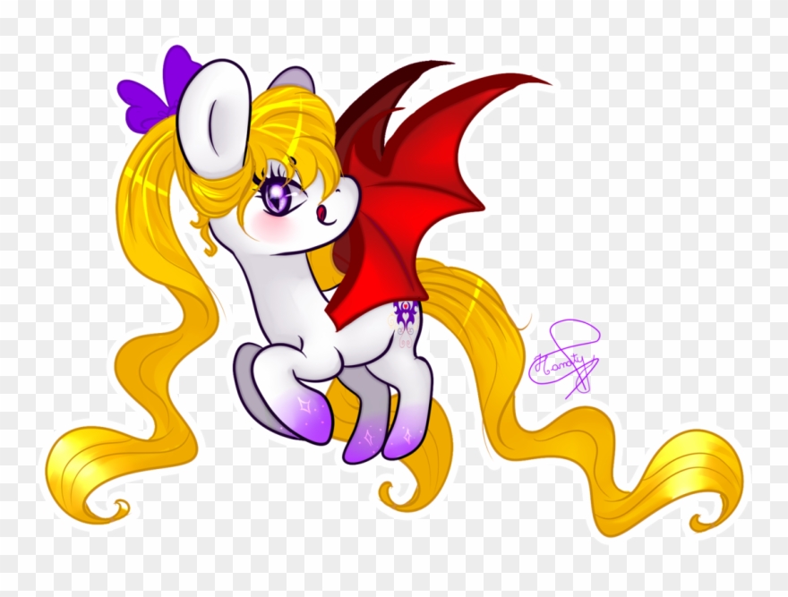 Hanaty, Bat Pony, Bat Pony Oc, Cute, Female, Mare, - Cartoon Clipart