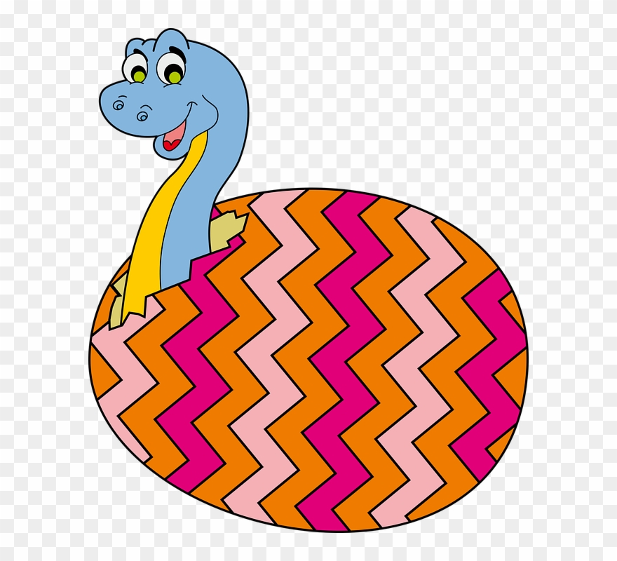 Egg, Dinosaur, Chick, Toddler, Coloring Book - Cartoon Clipart