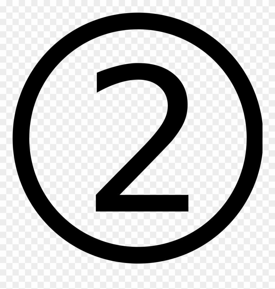 Png Transparent Images Pngio - Number Two In A Circle Clipart