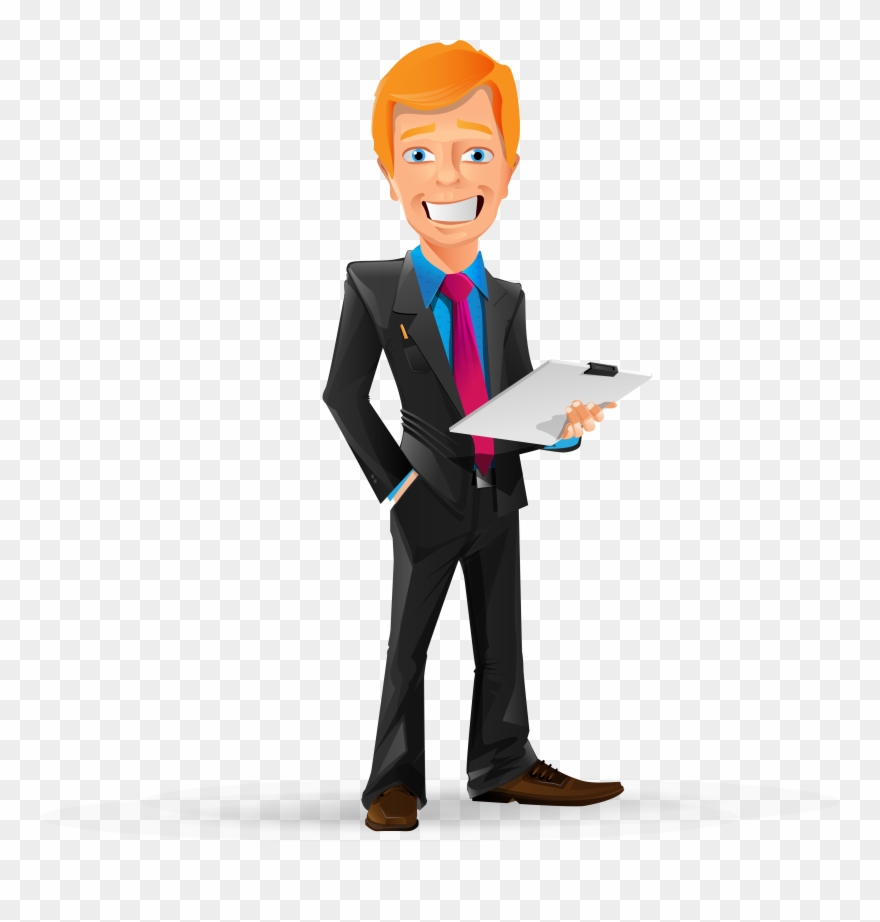 Manager Clipart Png - Business Man Cartoon Png Transparent Png