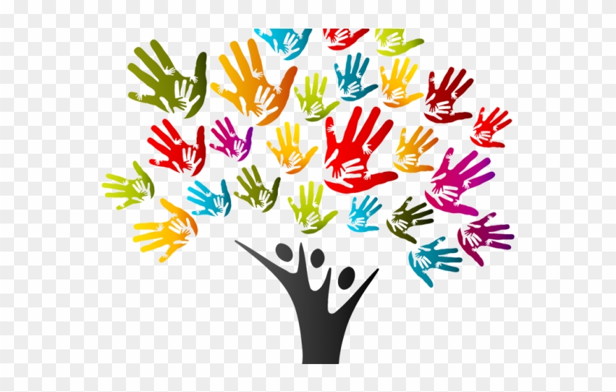 Community Clipart Youth - Helping Tree - Png Download