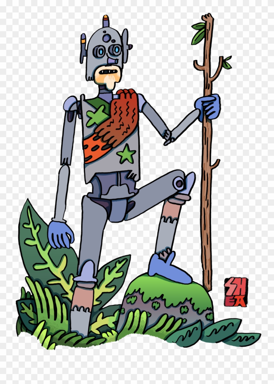 "robot Adventurer" - Cartoon Clipart