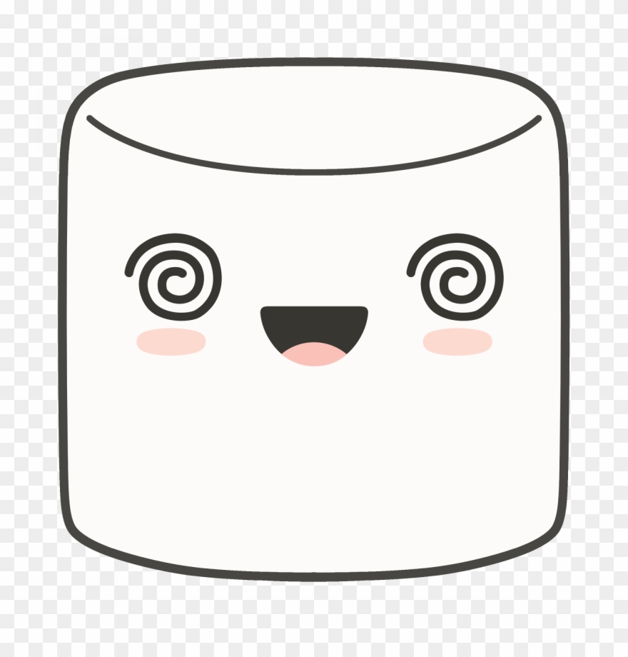 Mega Smile Marshmallow - Cartoon Clipart