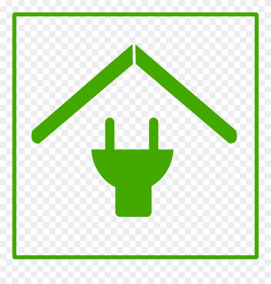 Eco Green House Icon Png Transparent - Casa Ecologica Vetor Png Clipart