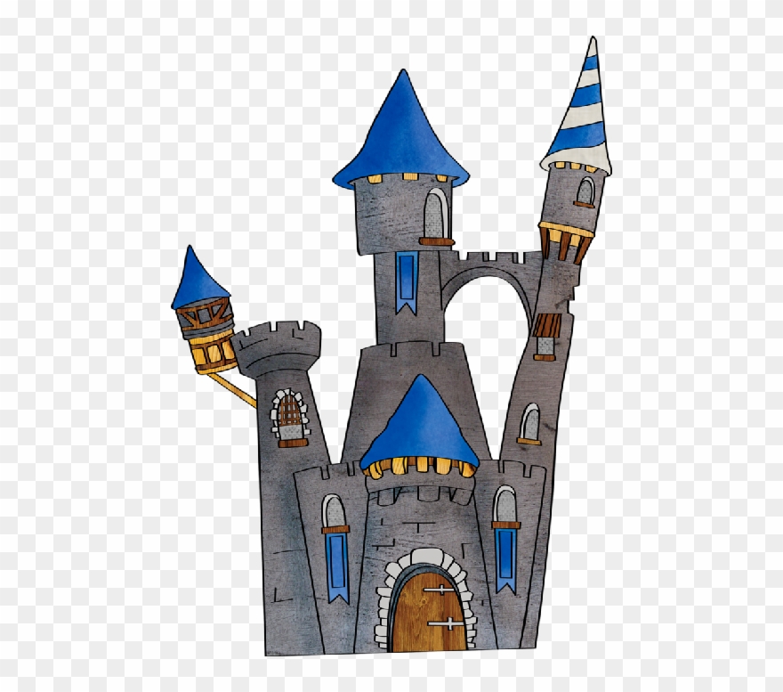 Clipart Kingdom - Hd 854×1200 - Lukisan Rumah Istana - Png Download