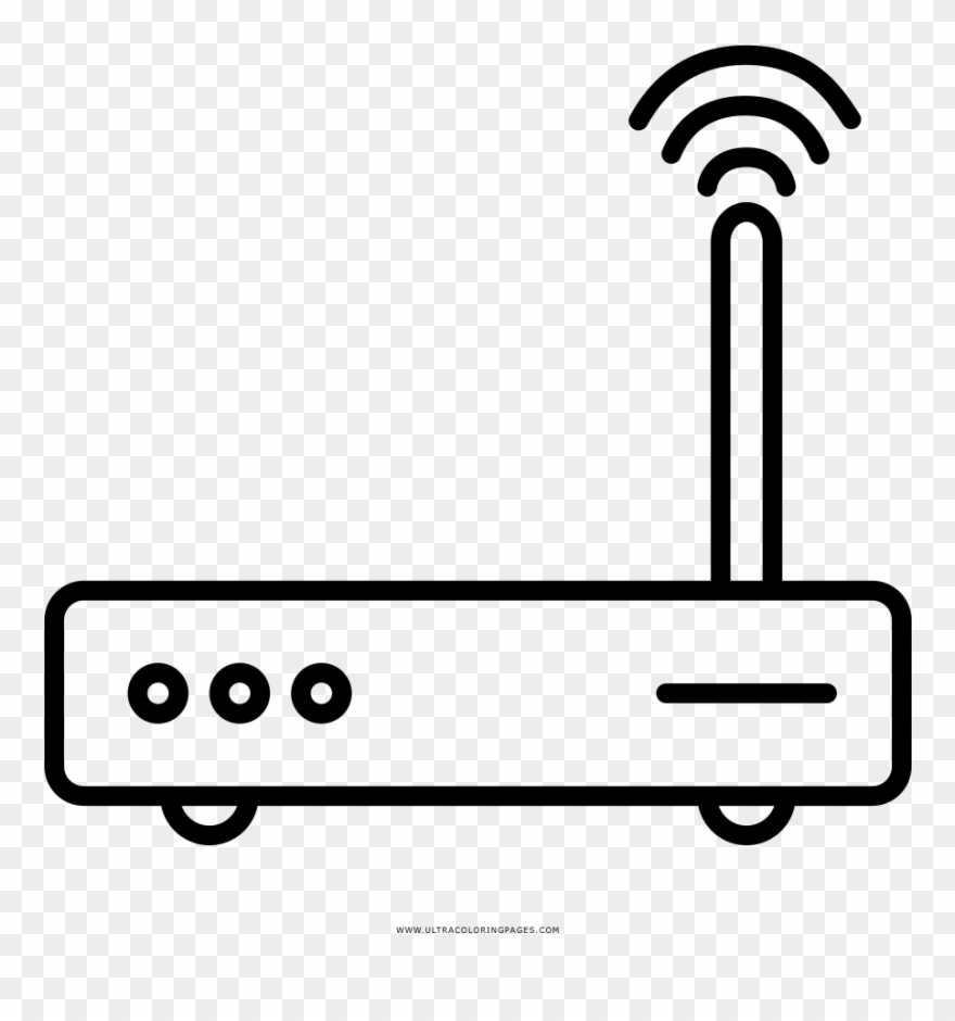 Modem Coloring Page - Dibujos De Modem Para Colorear Clipart