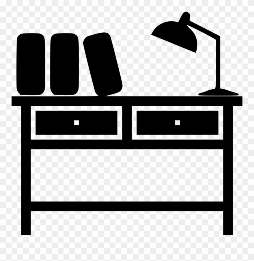 Free Png Download Study Table With Books Icons Png - Study Table With Books Icons Png Clipart