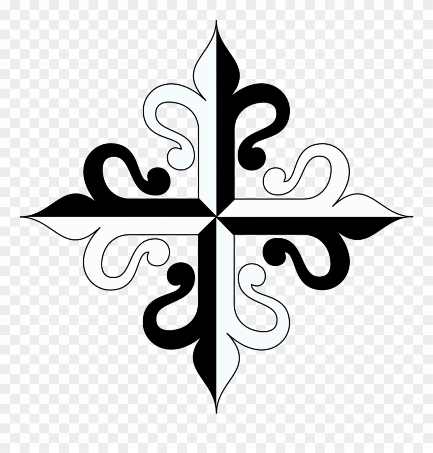 Cruz De La Orden Militia Jesu Christi - Cross Clipart
