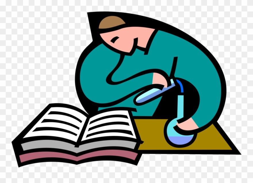 Vector Illustration Of High School Student Conducts Clipart