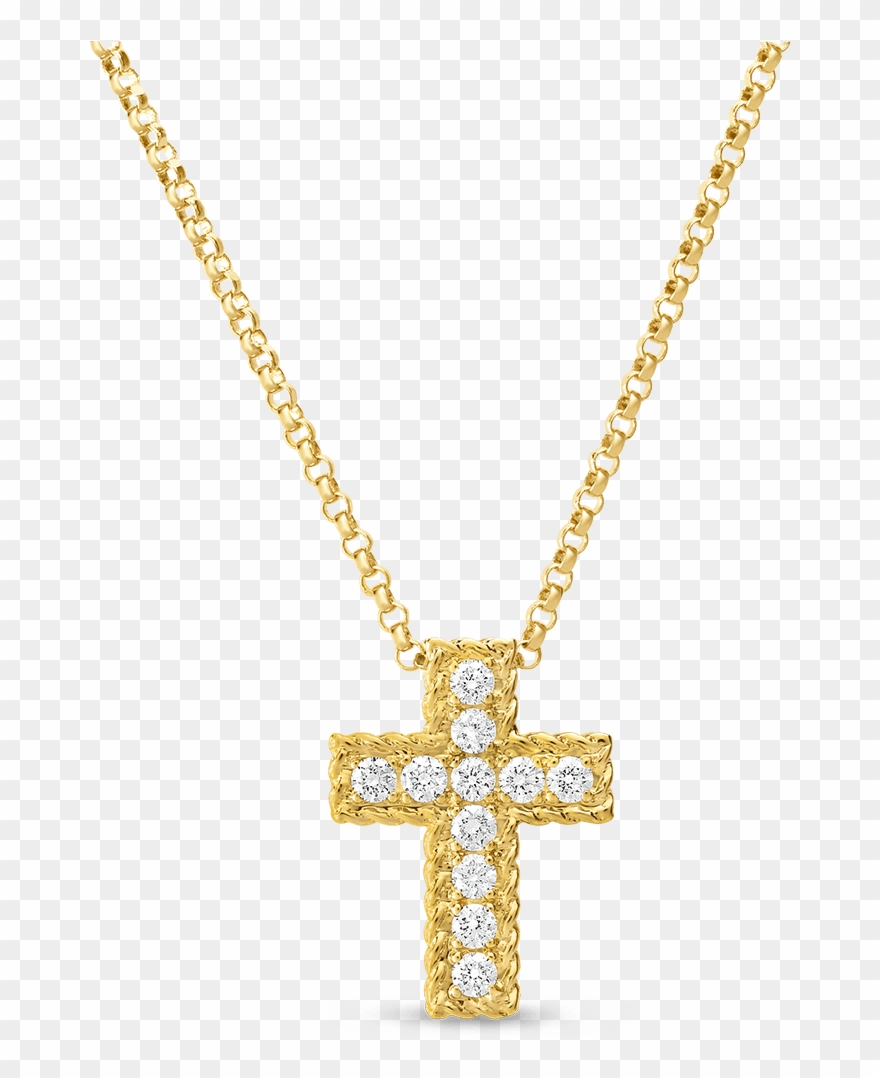 Small Cross Clipart 60323 - Diamond Chain Transparent Background - Png Download