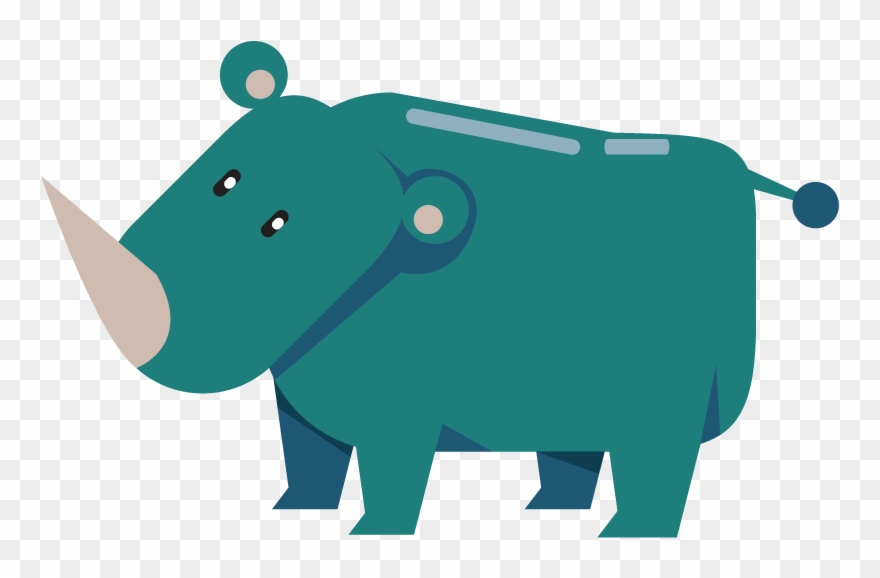Rhinoceros Clipart - Livestock - Png Download