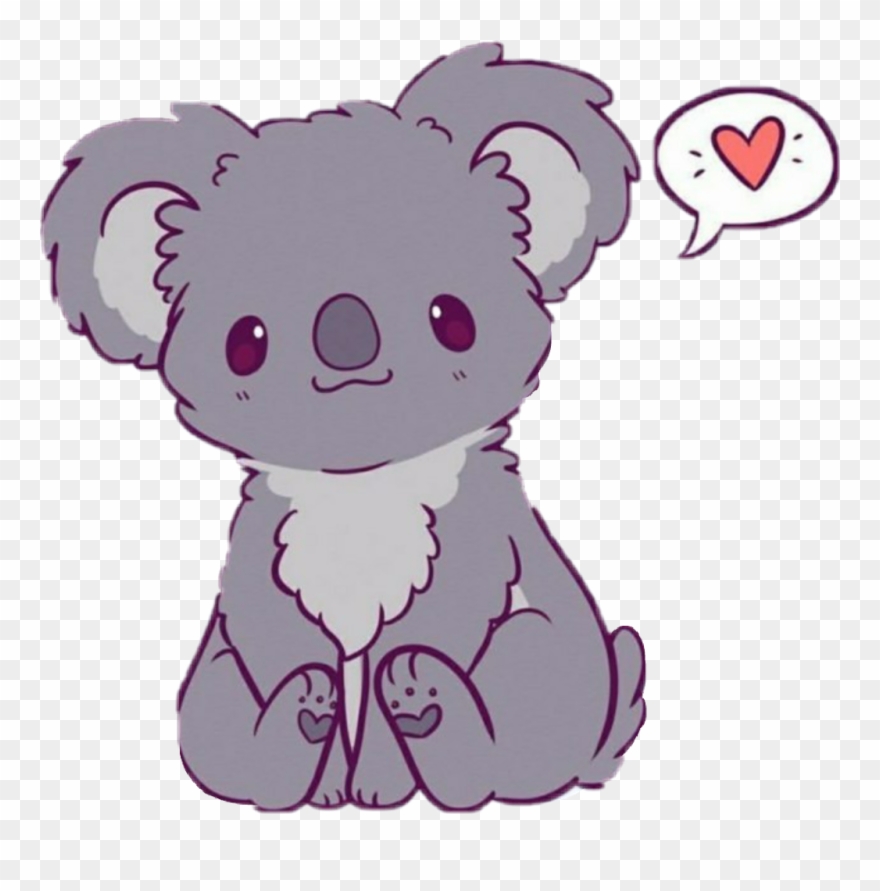Kawaii Cute Easy Drawings Of Koalas Clipart