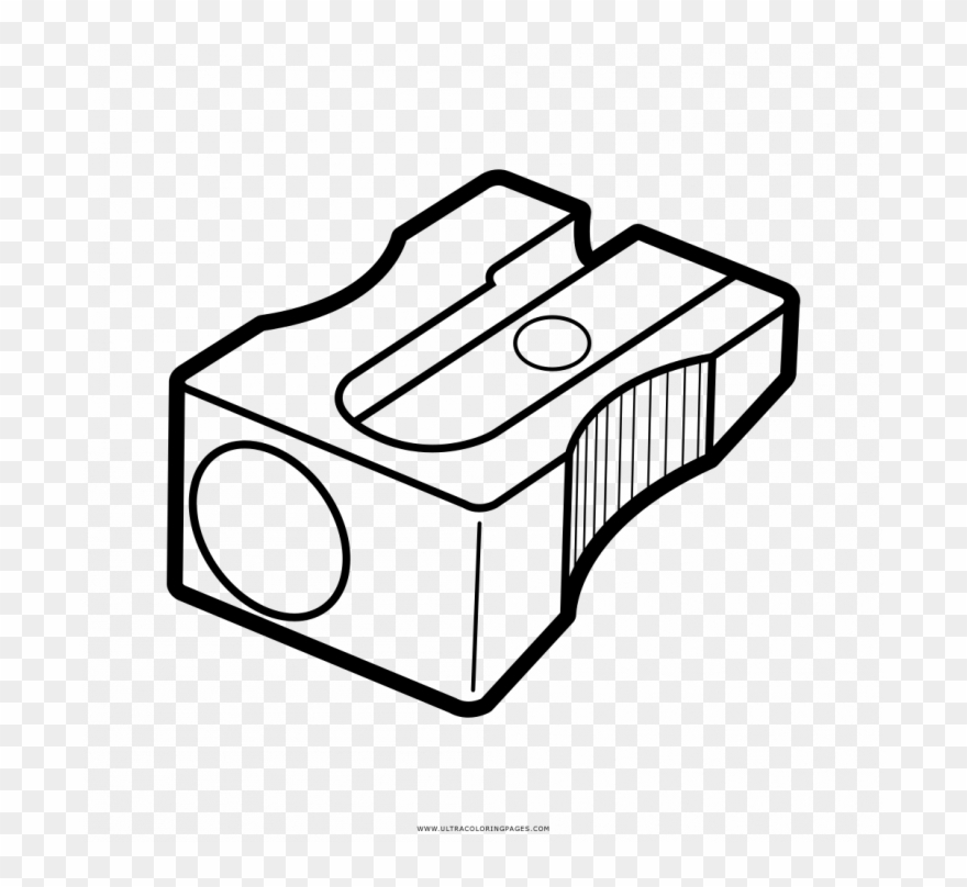 Pencil Coloring Pages Print - Imagen De Sacapuntas Para Colorear Clipart