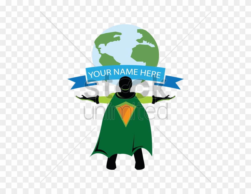 Earth Clipart Superhero - Superhero Saving Earth - Png Download