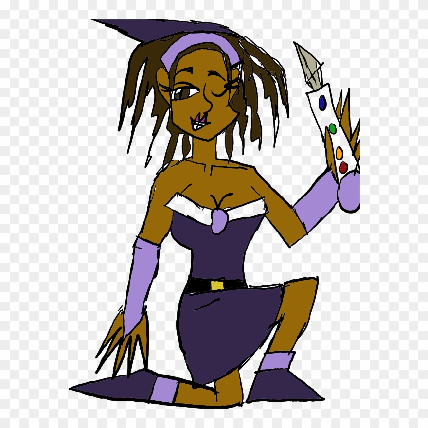 #art #drawing #witch #sexy #blackgirl - Cartoon Clipart