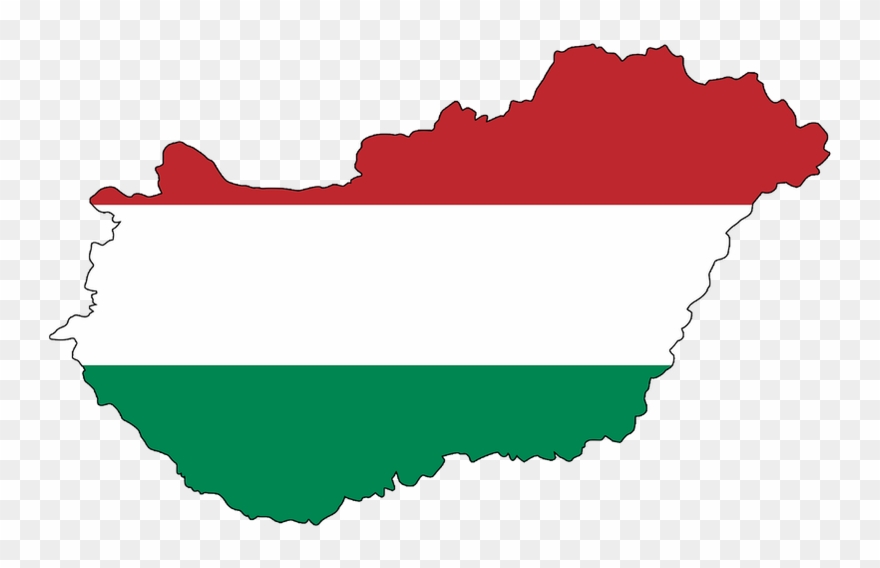 The State Of Art Therapy In Hungary - Hungary Flag And Map Clipart