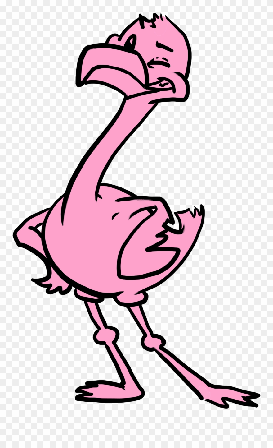 Screwball Flamingo Clipart