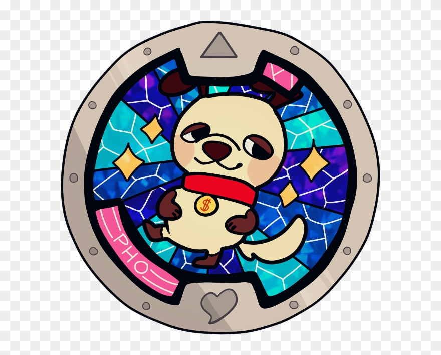 [oc] Yokai Watch Medal Art - Circle Clipart