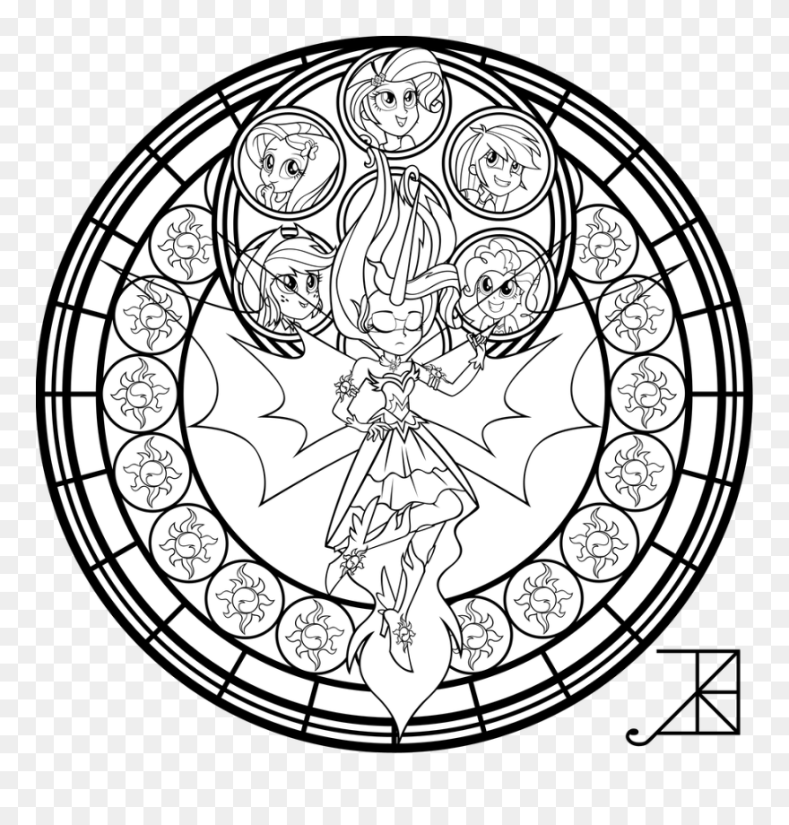 Drawn Ball Stained Glass - Printable Coloring Pages Nightmare Before Christmas Clipart