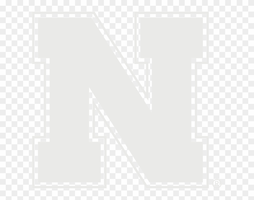 Nebraska White Logo Clipart