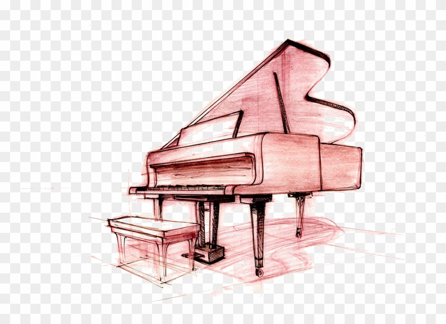Piano Keys Drawing - Piano Drawing Clipart