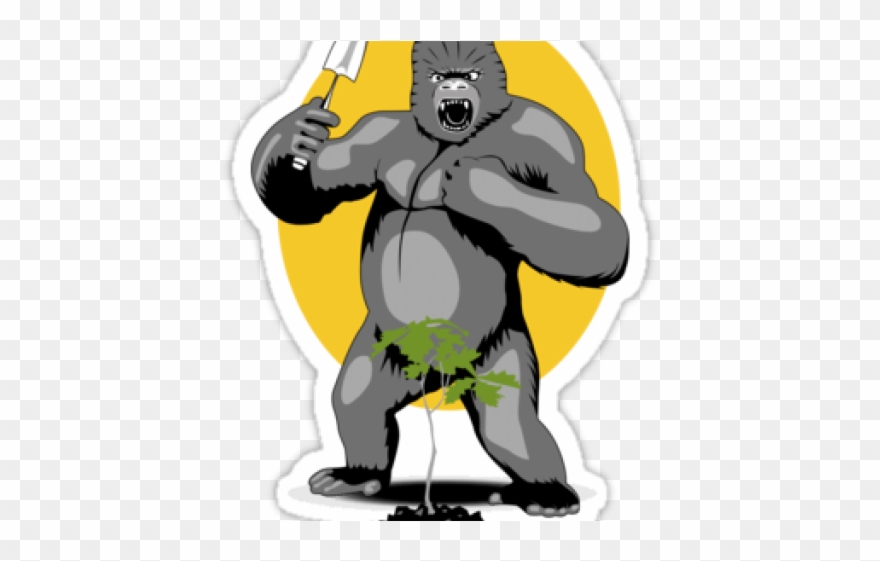 Gorilla Clipart Guerilla - Gorilla Gardening - Png Download