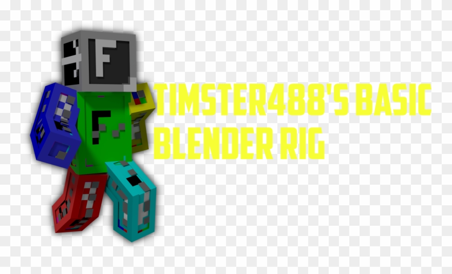 Basic Minecraft Character Rig For Blender [1 - Graphic Design Clipart