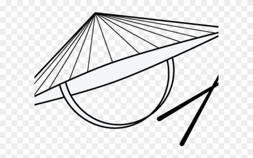 Vietnam Clipart Vietnamese Hat - Line Art - Png Download