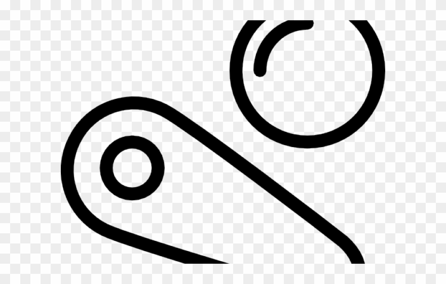 Pinball Clipart Pinball Flipper - Line Art - Png Download
