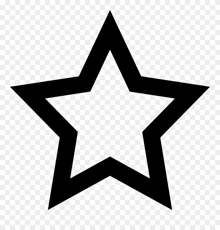 Favorites Trial Comments - Star Outline Svg Clipart