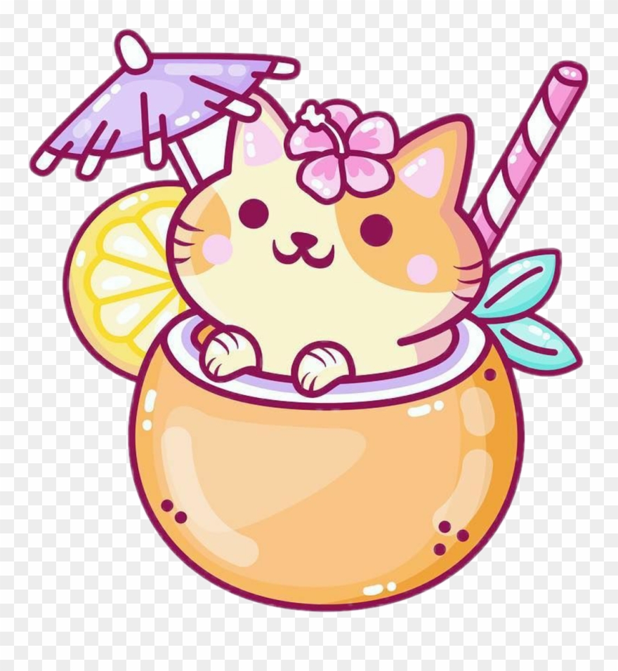 Coconut Sticker - Cat Clipart