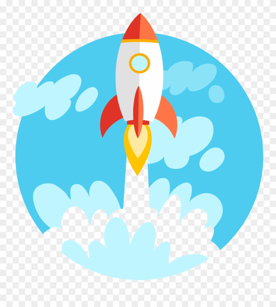 Hassel Free Mutualfund Investment - Cartoon Rocket Launch Clipart