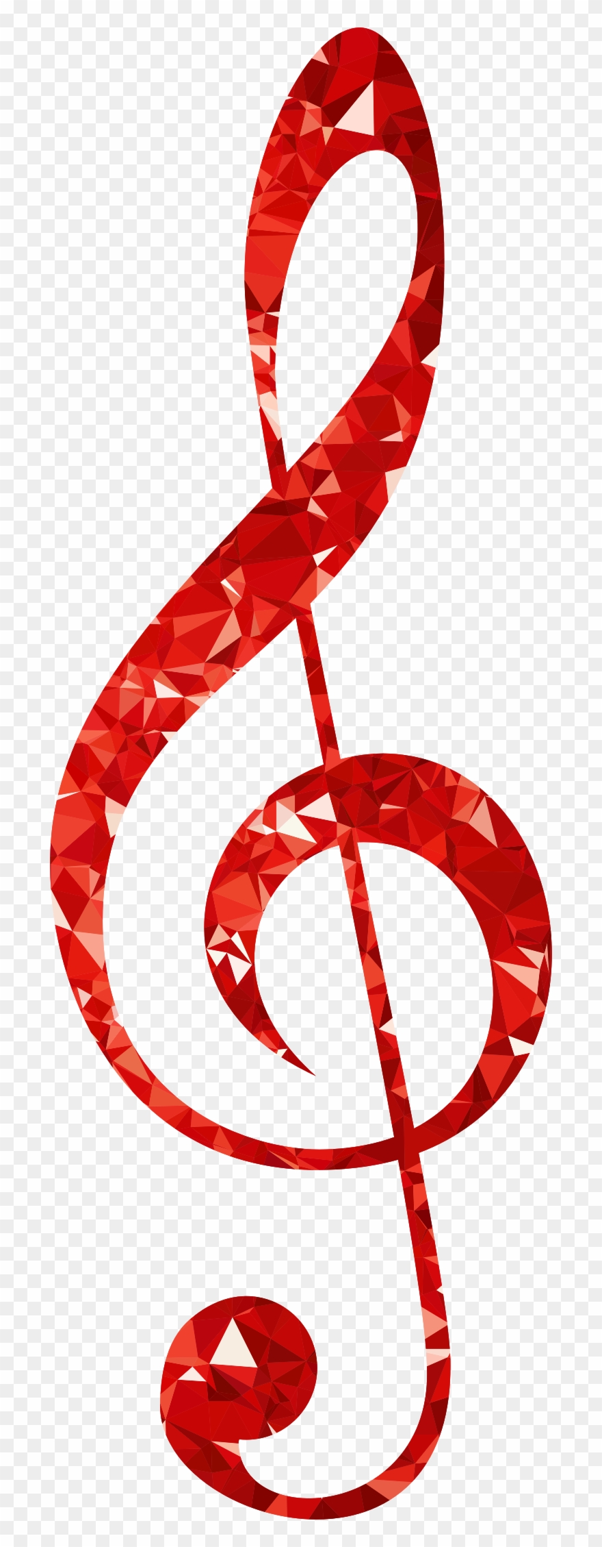 Big Image - Red G Clef Png Clipart