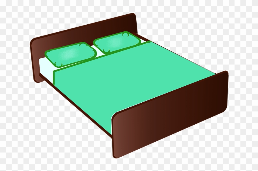 Bed Bedroom Furniture - Cartoon Bedroom Transparent Clipart